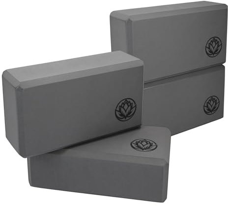 4x Yoga Block VonBueren | 22 x 12 x 7,5 cm je Yogablock | Yogablöcke für Damen und Herren aus EVA | Klötze für Pilates