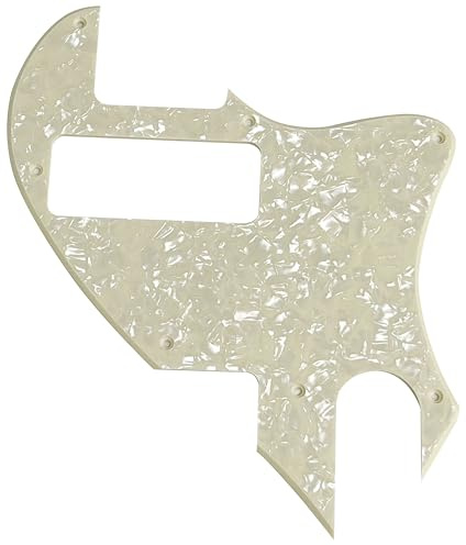 Für US Telecaster F-Loch-Hybrid-Umwandlung P90 Gitarren-Pickguard (1-lagig, cremefarbene Perle)