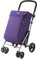 Carlett - Lite Family Lett470 |Warenkorb | Zusammenklappbarer Einkaufswagen | 4 Räder | Verstellbarer Lenker und Sicherheitsbremse | Erweiterbare Tasche 58L | Kühltasche 12L | Viola