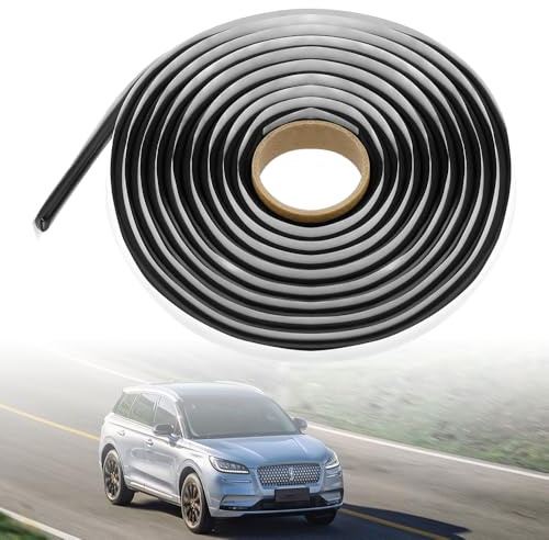 Riisoyu Butylrundschnur, 4m x 8mm Butylrundschnur Schwarz Butylschnur Butyl Dichtungsband Wasserdichtes Butylband für Auto-LKW-Scheinwerfer Fenster, Tür, Windschutzscheibe, Haushaltsgeräte
