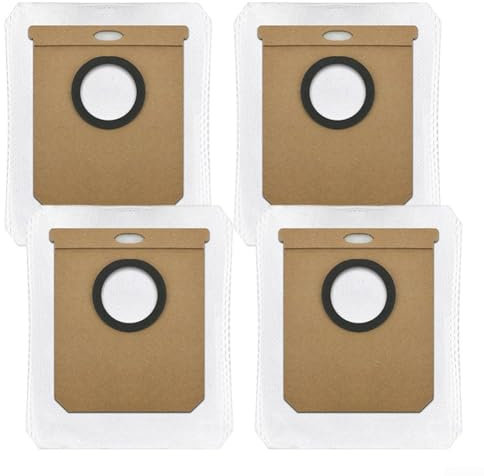 Lot de 4 sacs de rechange pour aspirateur robot Karcher RCV 5 Plus avec couches de filtration efficaces