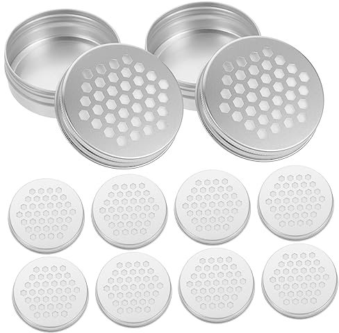 Warmhm 10Stücke Teiliges Aluminium Duftdiffusor für Ätherische Öle Luftdicht für Hundedufttraining und Funktional Sorgt für Frische Luft im Auto