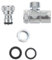 VILLCASE 1set Automatic Washing Machine Inlet Adapter Faucet Diverter for Sink Faucets Easy Installation Durable Connection No Leakage Compatible with 3pcs
