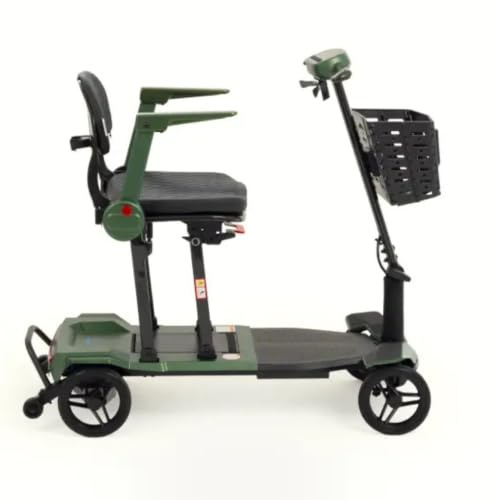Air Carbon Lightweight Folding Mobility Scooter 10.5kg | Compact Portable Travel Scooter with Removable Lithium Battery | 4mph Speed | Up to 9 Mile Range | Easy Fold Design for Travel & Storage