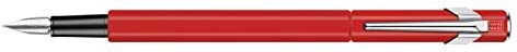 Caran d'Ache 849 Metall Füllfederhalter matt Rot B, 1 Stück (1er Pack)