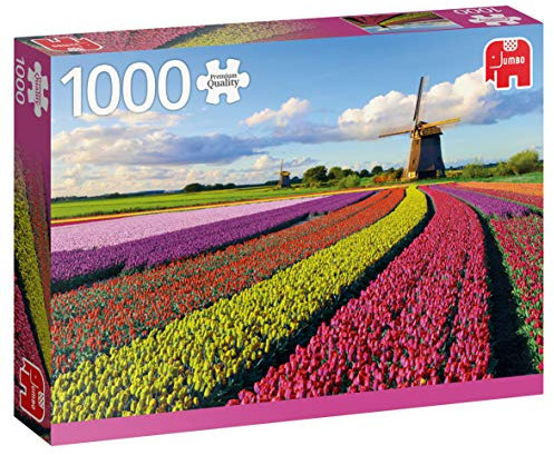 Jumbo 18833 - Premium Collection Feld der Tulpen - 1000 Teile Puzzle