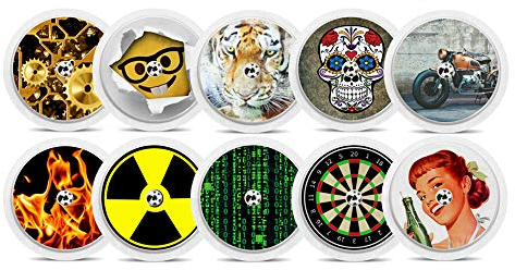 Diasticker® - Sticker für Freestyle Libre 2 Sensor - 10er Set Men
