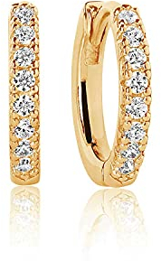 Sif Jakobs Jewellery Damen-Creolen 925er Silber 16 Zirkonia One Size 87706311