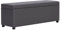 vidaXL Bank mit Staufach Sitzbank Sitzhocker Sitztruhe Flurbank Truhenbank Aufbewahrungsbox Truhe Spielzeugkiste Polsterbank 116cm Grau Kunstleder