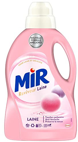 Mir Laine & Délicats – 25 Lavages (1,5L) – Lessive Liquide Spéciale Vêtements en Laine & Textiles Délicats