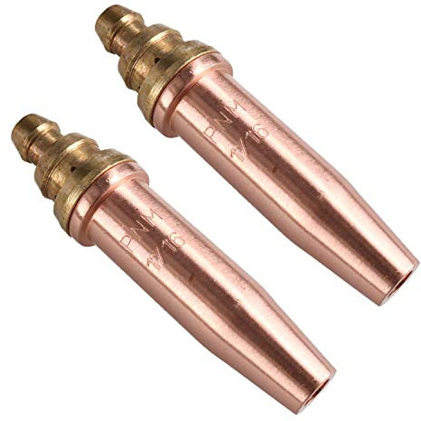 PNM Oxy Propane Gas Cutting Nozzle Tip Standard Length 1/16 10-75mm 2pk