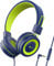 iClever Kopfhörer Kinder, Kopfhörer für Kinder, Verstellbares Stirnband, Stereo Sound, Faltbare, entwirrte Drähte, 3,5 mm Aux Jack, 85/94 dB Volume Limited, KinderKopfhörer auf Ohr