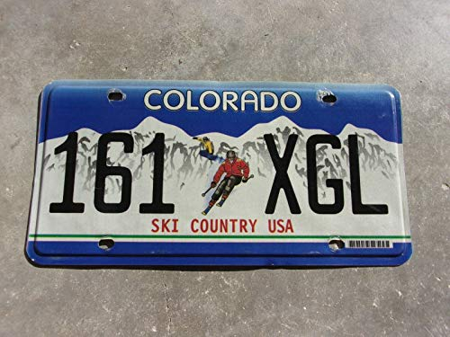 Inga Nummernschild 15,2 x 30,5 cm Colorado Ski Country USA Nummernschild #161 Xgl