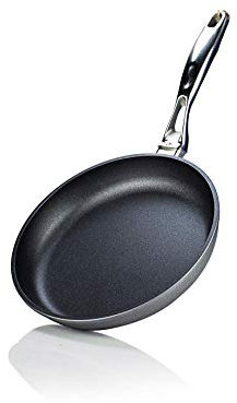 Swiss Diamond 9.5 Inch Frying Pan - Nonstick Aluminum Pan with Stainless Steel Handle, Oven Safe