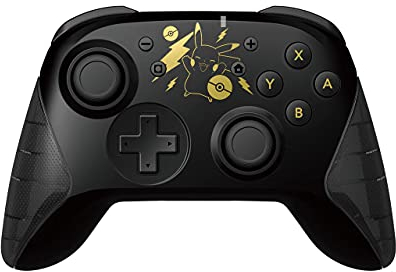 Hori Controller Horipad Wireless (Pikachu Black & Gold) - Ufficiale Nintendo - Nintendo Switch