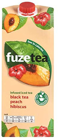 Fuze Tea Thé noir Peach Hibiscus doux boisson 1.5L