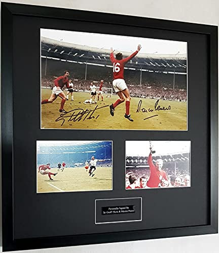 Icon Republic Sir Geoff Hurst and Martin Peters Signed & Framed England 1966 World Cup Montage