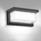 18W LED Wandleuchte Aussen Wandlampe Aussenleuchte Wasserdicht IP65 Außenlampe Anthrazit LED Außenwandleuchte Wandbeleuchtung Innen & Außen Kaltweiß