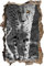 Wandtattoo kriechender Gepard Wandsticker Wandaufkleber 3D-Effekt Durchbruch für Babyzimmer Kinderzimmer 53x80cm