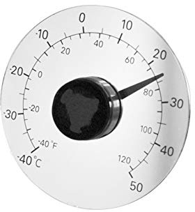 Trädgårdstermometer utomhustermometer självhäftande dörrar och fönster transparent vattentät termometer utan batteri klistra temperaturmätare för utomhusbruk 1 st
