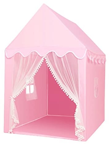 Benebomo Tenda da gioco per ragazze,Tende per bambini Princess Castle,Casette da gioco per bambini per giardino,Tende da gioco per bambini piccoli,Regali per bambini indoor e outdoor (Rosa)