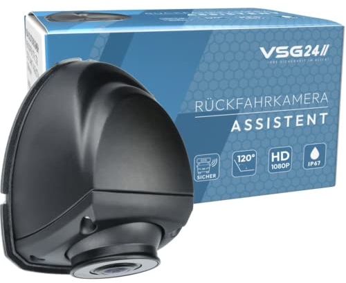 VSG24 23166 - Seitliche HD Rückfahrkamera ASSISTENT HD 1080P | Flexibler Einbau | 150° & IP67 | 12Volt | Nachtsichte-Zulassung