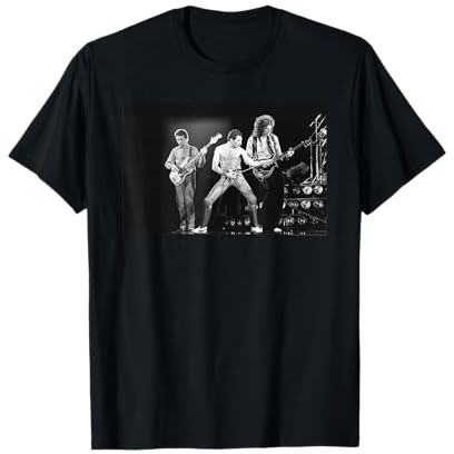 Photo officielle de Freddie Mercury Live B&W de la Reine T-Shirt