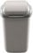 Home Centre Flip Top 50L Classic Plastic Waste Bin Kitchen Office School Work Recycling Disposable Trash Dispenser Household Recyclable Rubbish Bin Easy Cleaning Grey
