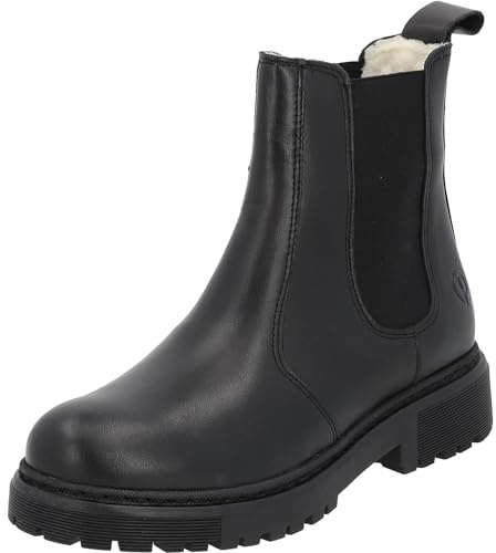 Palado Chelsea Boots Damen Alicudi – modische Boots Made in Portugal - bequeme & warme Winterschuhe - robuste Stiefeletten 36 black UK9 - EU42