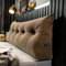 YSZBD Rückenstützkissen Rückenkissen Bett Lesekissen Für Bett Und Sofa Rückenkissen Keilkissen Sofa Bettkissen Rückenlehne Lesekissen Removable Cover,#1Brown-200x50x20cm