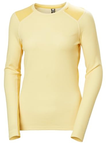 Helly Hansen Femmes Poids Moyen équipage W LIFA Merino, Crème Jaune, XL