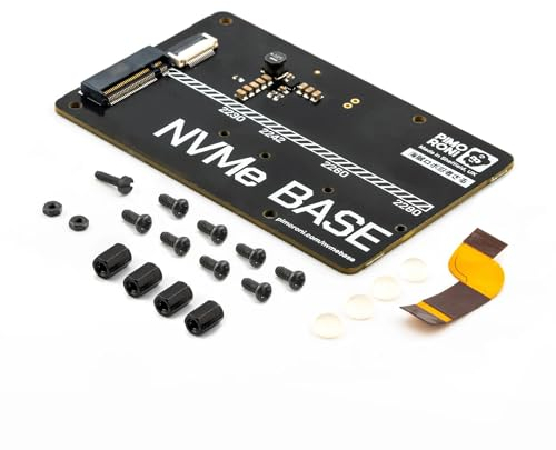 Pimoroni NVMe Base (M.2 2230, 2242, 2260 und 2280) SSD PCIe für Raspberry Pi 5 (bis zu 800 MB/s!)
