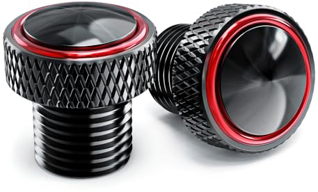 CCYYMOWOK M10 bouchons rétroviseurs moto accessoires pour mt07 mt09 mt10 sp pour z900 z650 z800 z750 pour trident 660 pour benelli trk pour cb 500x 500f cb650r cbr (rouge)