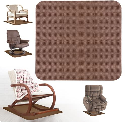 Non Skid Rubber Furniture Gripper Pad for Recliners,Floor Rubber Mat,Anti Slide Furniture Pad Hardwood Floor Protector,Swivel Chairs Recliner mats for Hardwood Floors Non Slip Recliner Grippers Coffee
