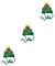 VANZACK 3pcs Christmas Tree Cat Hat Woolen Yarn Pet Headwear Festive Accessory for Cats and Pets for Holiday Parties and Celebrations