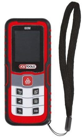 KS TOOLS 300.0068 Mètre laser - mesure précise jusqu'à 60 m avec affichage | Mètre laser, éclairage puissant