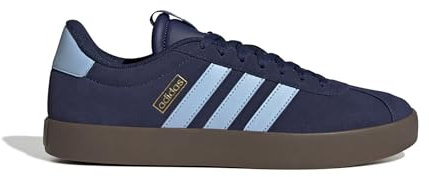 Adidas Herren VL Court 3.0 Shoes, Dark Blue/Clear Sky/Gold met., 43 1/3 EU