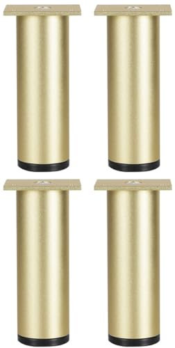 Gambe per mobili, 4 piedini per divano, cilindriche, supporto durevole, design antiscivolo per letti, tavolini da caffè, poltrone