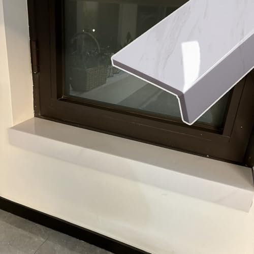 Fensterbank-Abdeckplatte - Moderne Textur Fensterbankschutz für Wohnzimmer, Dekorplatte für Fenster/Tür Verbreiterung