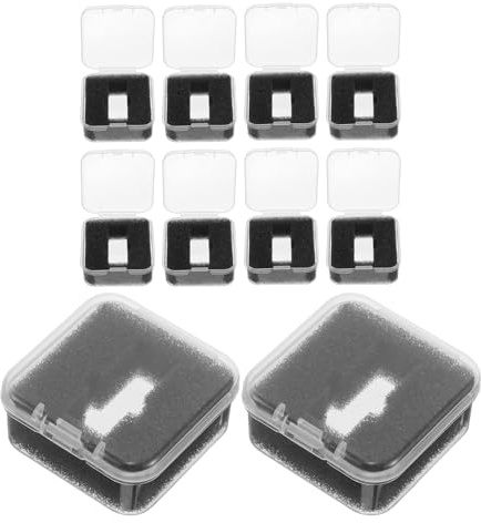 Garneck Lot de 10 Boîtes de Rangement pour Cellule At3600l en Pvc Transparent, Étui de Protection Anti-poussière pour Stylet de Platine Vinyle, Accessoire Vinyle Pratique pour Dj et