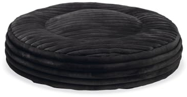Designed by Lotte Reza, Hundekissen, Rund, Anthrazit, 95x95x20 cm