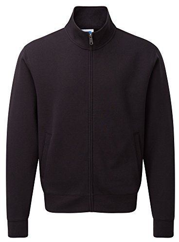 Russell Mens Authentic Full Zip Jacket (3XL) (Black)