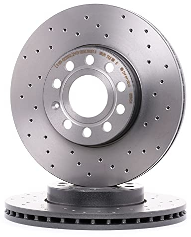 BREMBO 2x Bremsscheibe Vorne Ø288mm Höhe: 50mm Dicke: 25mm gelocht/innenbel. 09.9145.1X