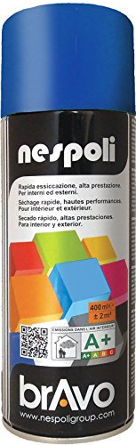 NESPOLI Aérosol peinture bleu ral 5017 signal 400 ml, Bleu Signal