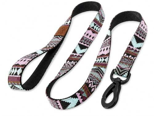 Embark Urban 4ft Heavy Duty Nylon Dog Lead Leash, Strong & Durable, Aztec