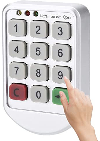 Electronic Cabinet Lock Kit Set, Keyless Digital Electronic Intelligent Password Keypad Number Cabinet Door Code Lock, Digital Cabinet Locker