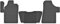 AGCPdirect Gummi Matten Fußmatten Passgenau 3-teilig Set für Mercedes Viano W639 2003-2014 und Mercedes Vito W639 2003-2014