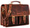 STILORD 'Jeffrey' Lehrertasche Aktentasche Leder Große Vintage Ledertasche zum Umhängen 15.6 Zoll Laptop Tasche für Schule Uni Business Trolley Aufsteckbar, Farbe:kara - cognac