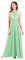 FYMNSI Damen Multiway Langes Abendkleid Hochzeit Brautjungfernkleid Bodenlang Partykleid Cocktailkleid Wickelkleid V-Ausschnitt Rückenfrei Neckholder Maxikleid Sommer Strandkleid Hellgrün L