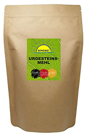 Bonemis® Urgesteinsmehl in Premiumqualität. 500 Gramm ultrafeines Pulver im Beutel